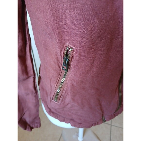 Lucky Brand Womens Henna Linen Jacket Size Small Sweater - Picture 6 of 16